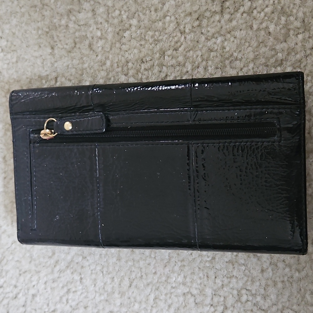 ☀️HP☀️Vintage Coach Patent Leather Checkbook Wallet - Picture 3 of 11
